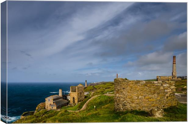 Levant Mine Canvas Print by David Martin