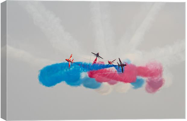 Red Arrows 2 Canvas Print by David Martin