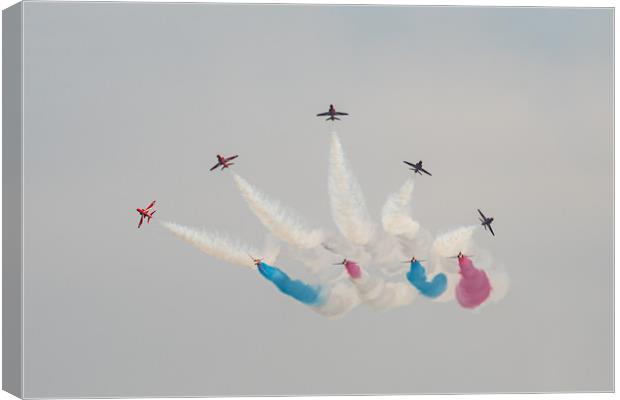 Red Arrows 7 Canvas Print by David Martin