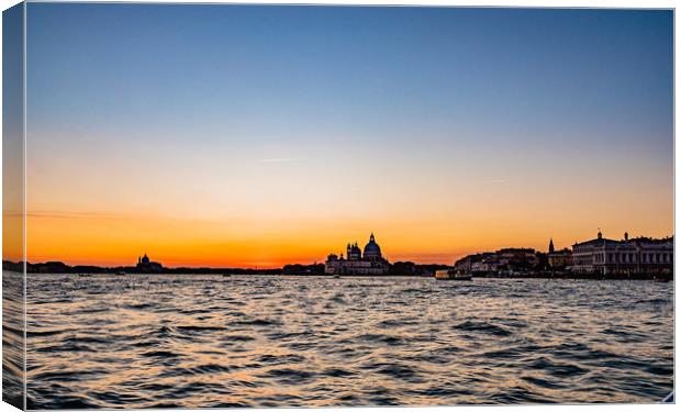 Venice sunset Canvas Print by David Martin