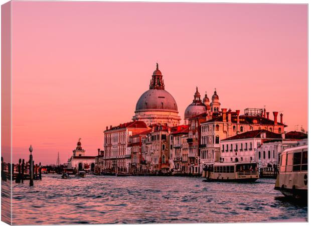 Venice in twilight  Canvas Print by David Martin