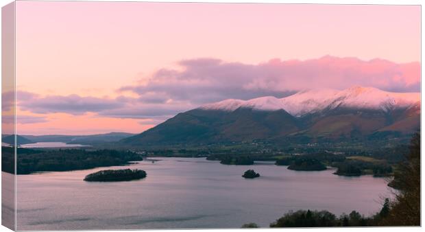 Majestic Scenic Views of Lake District Canvas Print by David Martin