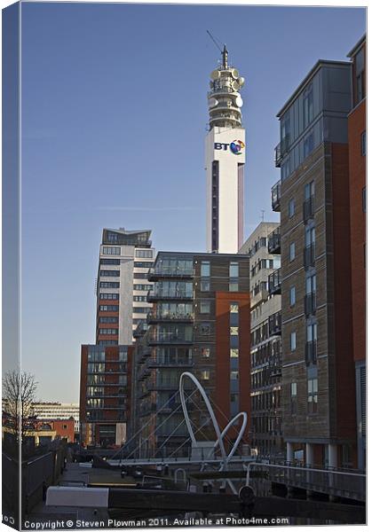Birmingham's BT tower Canvas Print by Steven Plowman