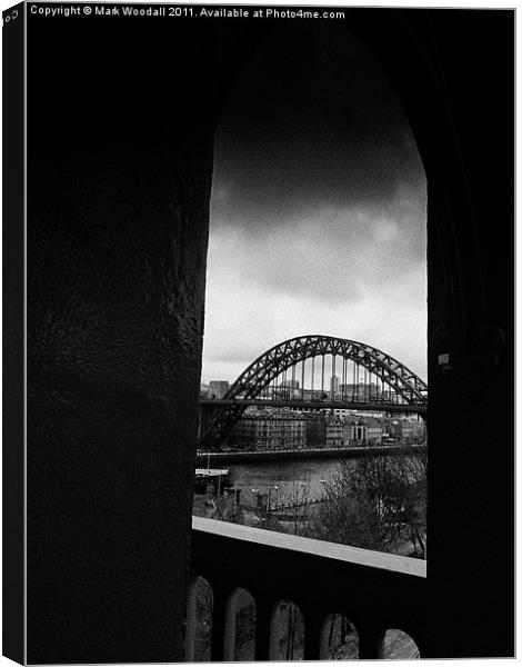 Tyne Bridge from High Level Canvas Print by Mark Woodall
