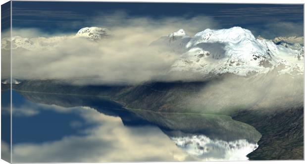 Mountain Clouds Canvas Print by Hugh Fathers