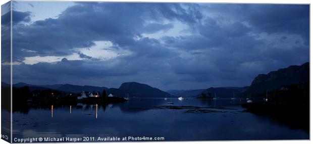 Plockton Moorings Canvas Print by Michael Harper