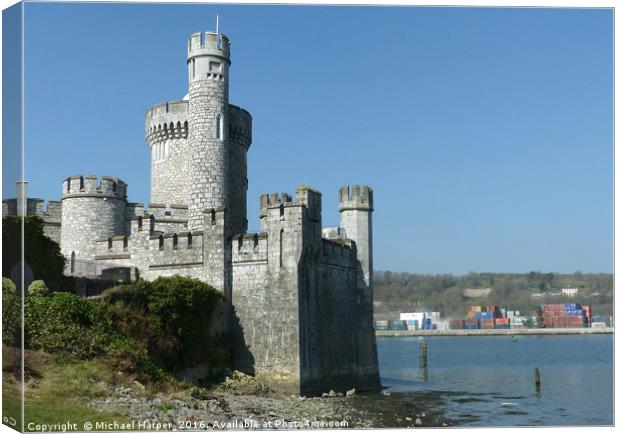 Blackrock Castle on the river Lee in County Cork,  Canvas Print by Michael Harper