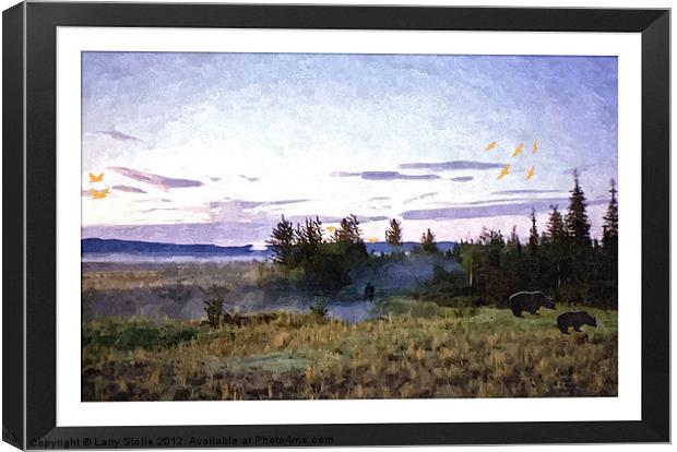 Alaska oil paint Canvas Print by Larry Stolle