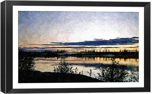 Alaska oil painting Canvas Print by Larry Stolle
