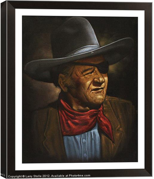 John Wayne Canvas Print by Larry Stolle