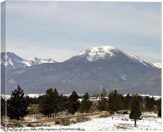 Bitterroot Mountain Montana, Canvas Print by Larry Stolle