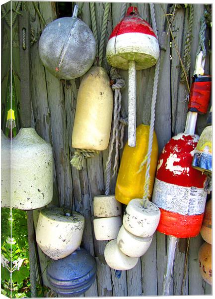 Lobster Trap Buoys (2) Canvas Print by Mark Sellers