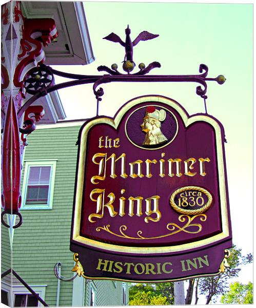 The Mariner King Inn sign Canvas Print by Mark Sellers
