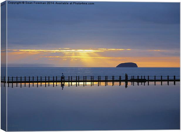 Reflecting on Sunset Canvas Print by Sean Foreman