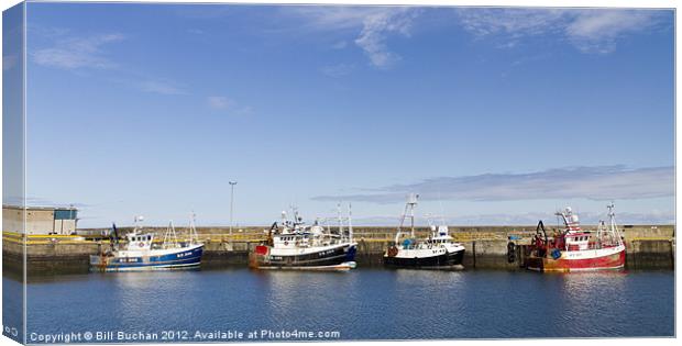 Fraserburgh Line Up Canvas Print by Bill Buchan