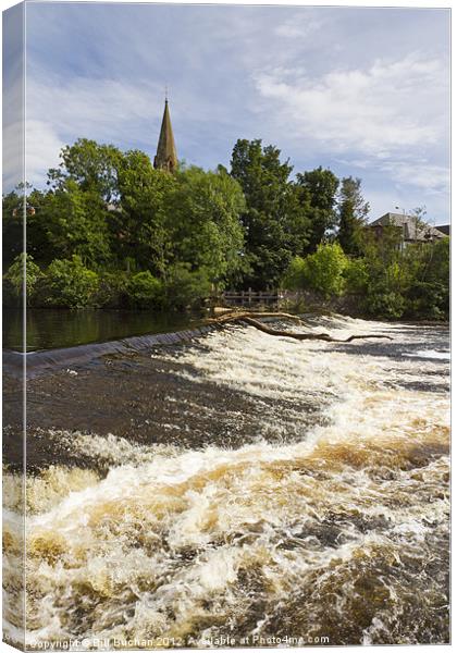 River Ericht at Blairgowrie Canvas Print by Bill Buchan