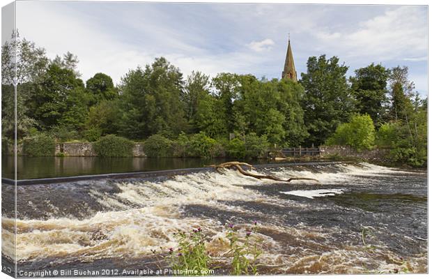 River Ericht at Blairgowrie Canvas Print by Bill Buchan