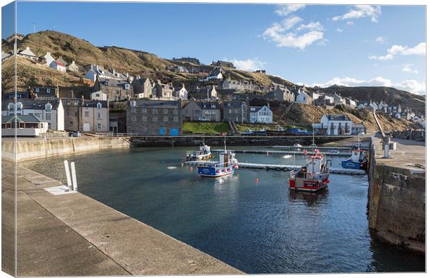 Gardenstown Harbour Canvas Print by Bill Buchan