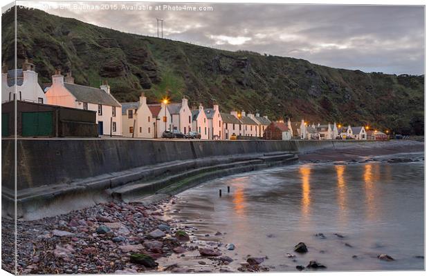  Pennan Cottages Canvas Print by Bill Buchan