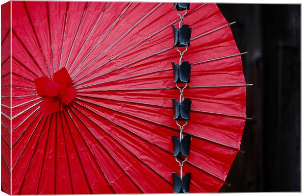  Traditional Japanese Umbrella Canvas Print by david harding