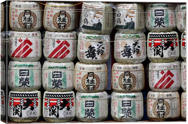  Barrels of Sake Canvas Print by david harding