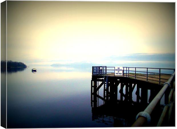 At the Pier Canvas Print by Laura McGlinn Photog