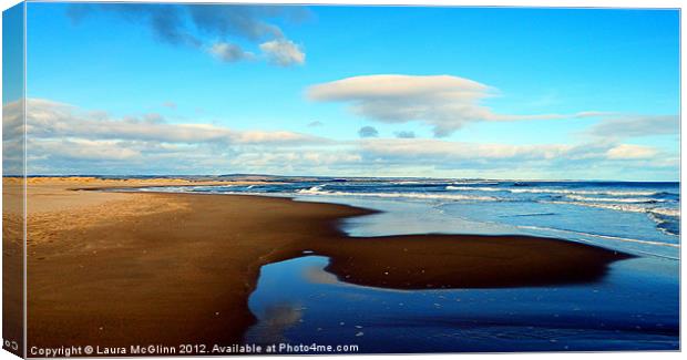 Receading Tide Canvas Print by Laura McGlinn Photog