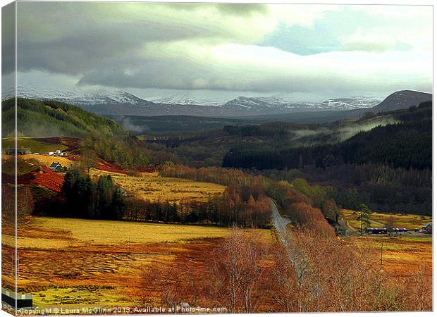The Scottish Highlands Canvas Print by Laura McGlinn Photog
