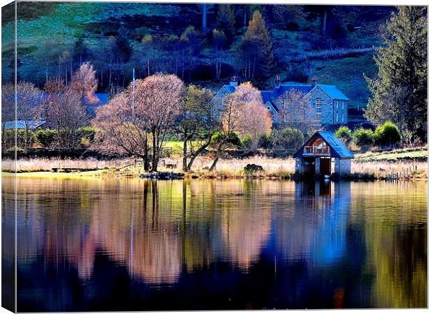 The Little Boathouse Canvas Print by Laura McGlinn Photog