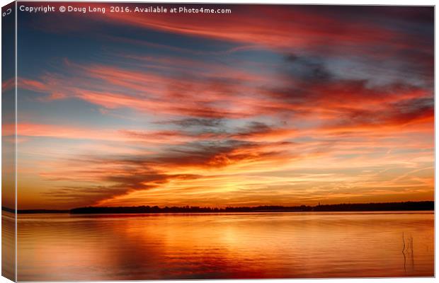 Red Sky Canvas Print by Doug Long