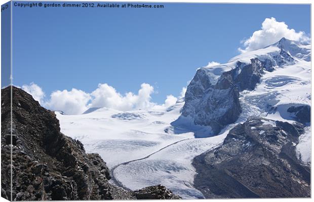 another swiss glacier photo Canvas Print by Gordon Dimmer