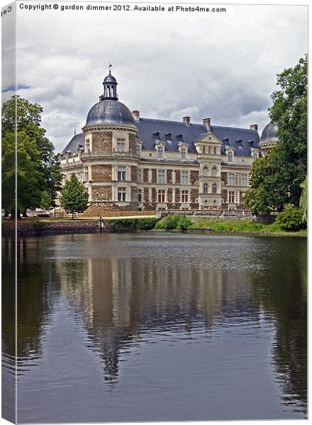 Chateau Serrant in the Loire Valley Canvas Print by Gordon Dimmer