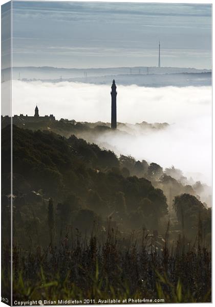 Wainhouse Tower, Halifax Canvas Print by Brian Middleton