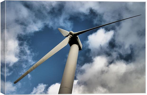 Wind Turbine HDR Canvas Print by Brian Middleton