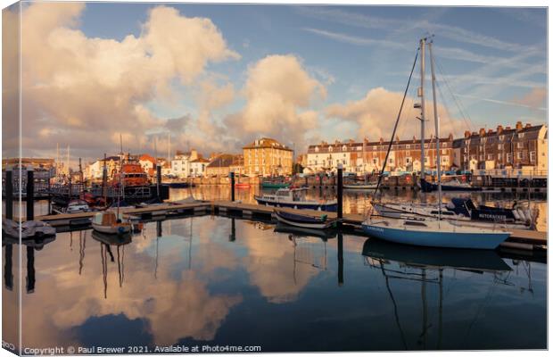 Weymouth RNLI Rescue Vessel Canvas Print by Paul Brewer