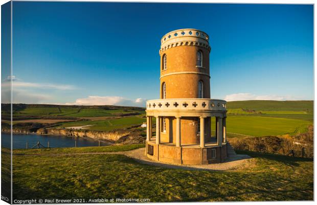 Clavell Tower Purbeck Canvas Print by Paul Brewer