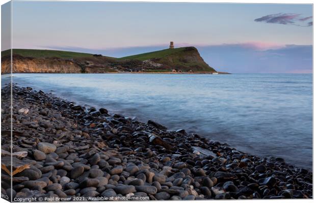 Kimmeridge and Clavell Tower Canvas Print by Paul Brewer