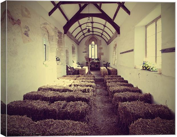 Inside Whitcombe Church near Dorchester Canvas Print by Paul Brewer