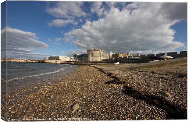 Portland Castle in Spring Canvas Print by Paul Brewer