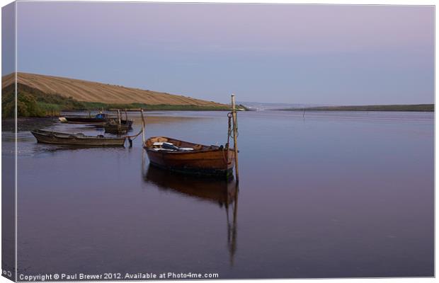 Evening along the Fleet, Dorset Canvas Print by Paul Brewer