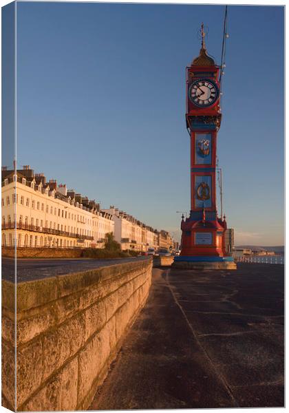 Weymouth Clock Canvas Print by Paul Brewer