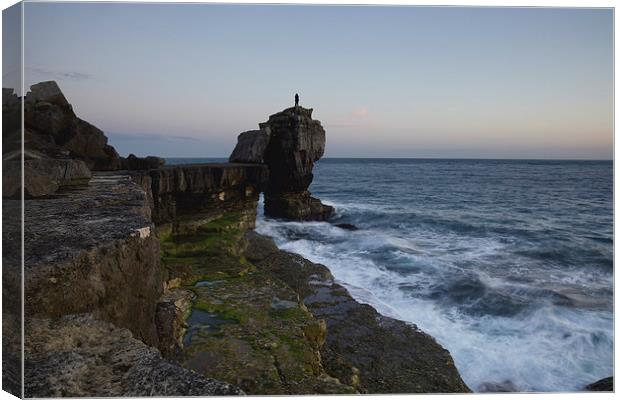 Pullpit Rock at Sunset Canvas Print by Paul Brewer