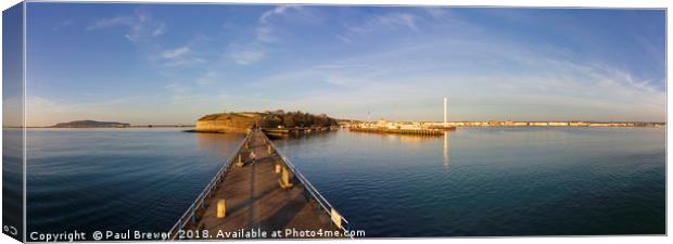 Weymouth and Portland at Sunrise Canvas Print by Paul Brewer