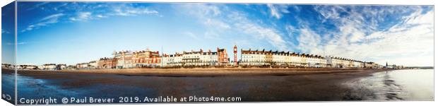 Weymouth Seafront in Summer Canvas Print by Paul Brewer