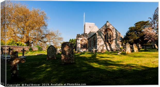 Stinsford Church Dorset Canvas Print by Paul Brewer