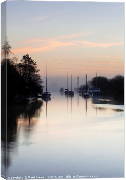 River Frome at Wareham Canvas Print by Paul Brewer