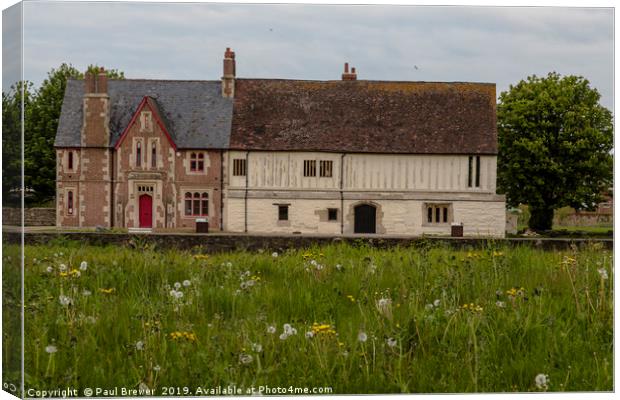 Llanthony Secunda Priory Canvas Print by Paul Brewer