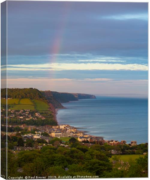 Sidmouth after the storm Canvas Print by Paul Brewer