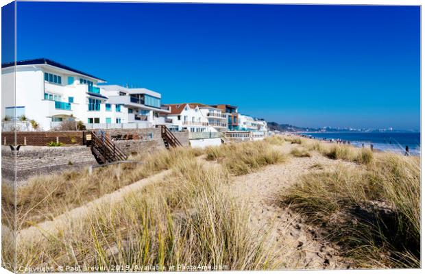 Sandbanks in early Spring Canvas Print by Paul Brewer