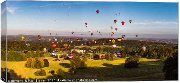 Balloon Safari Longleat Canvas Print by Paul Brewer